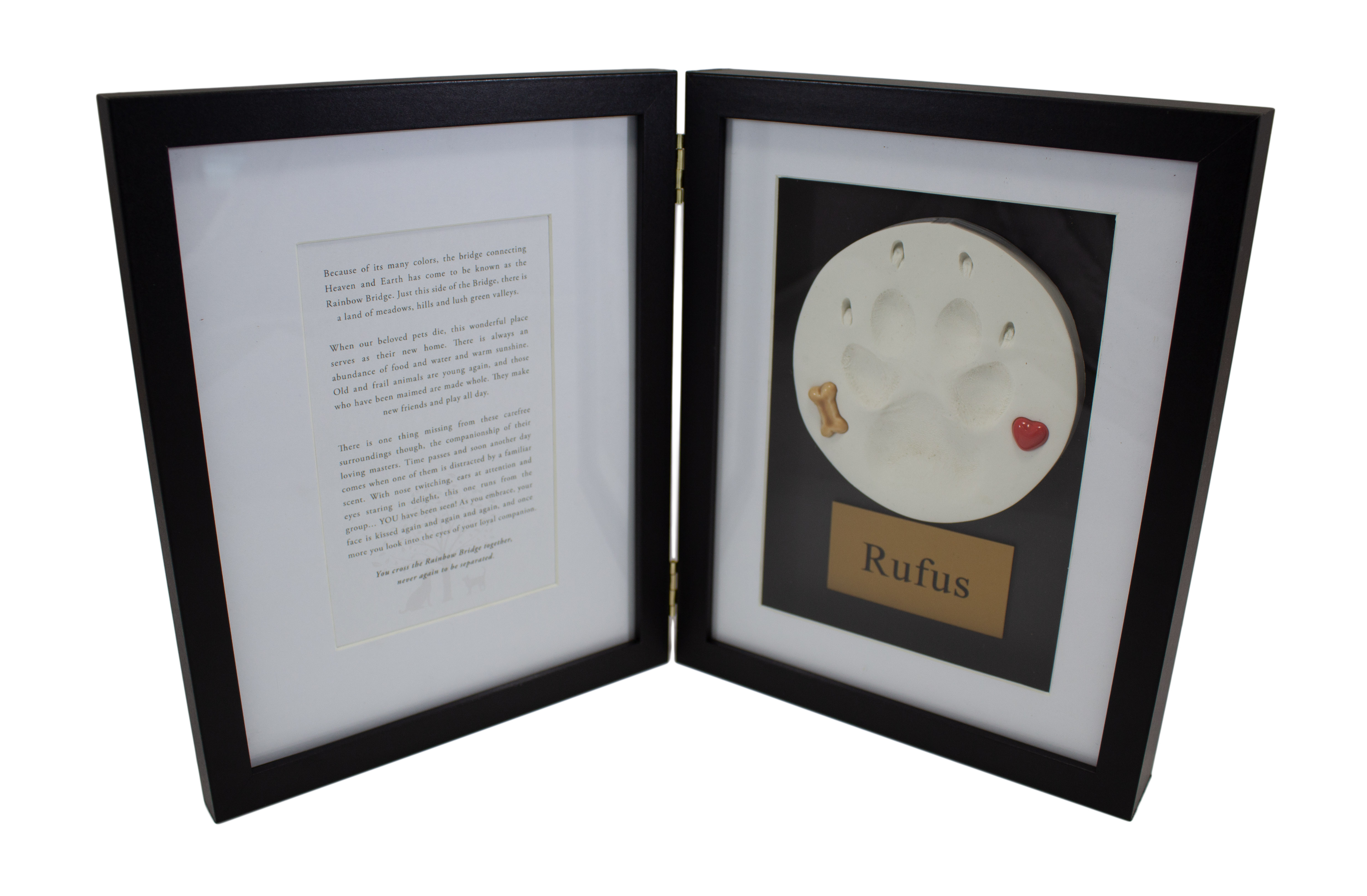 Black Paw Print Shadow Box Frame IM Pet Portal